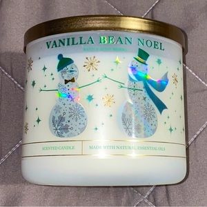 Bath & Body Works Candle Vanilla Bean Noel
